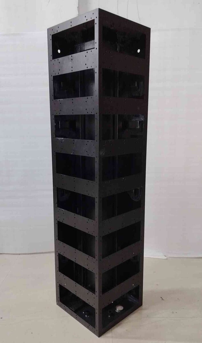 90 DEG MS CABINET 640 MM X 1280 MM - P4